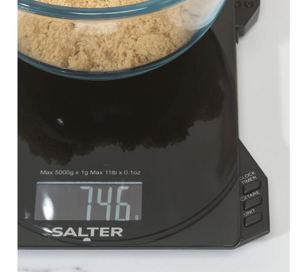SALTER SA00617FEU12 Electronic Kitchen Scale & Temperature Probe Set - Black image number 5 of 6