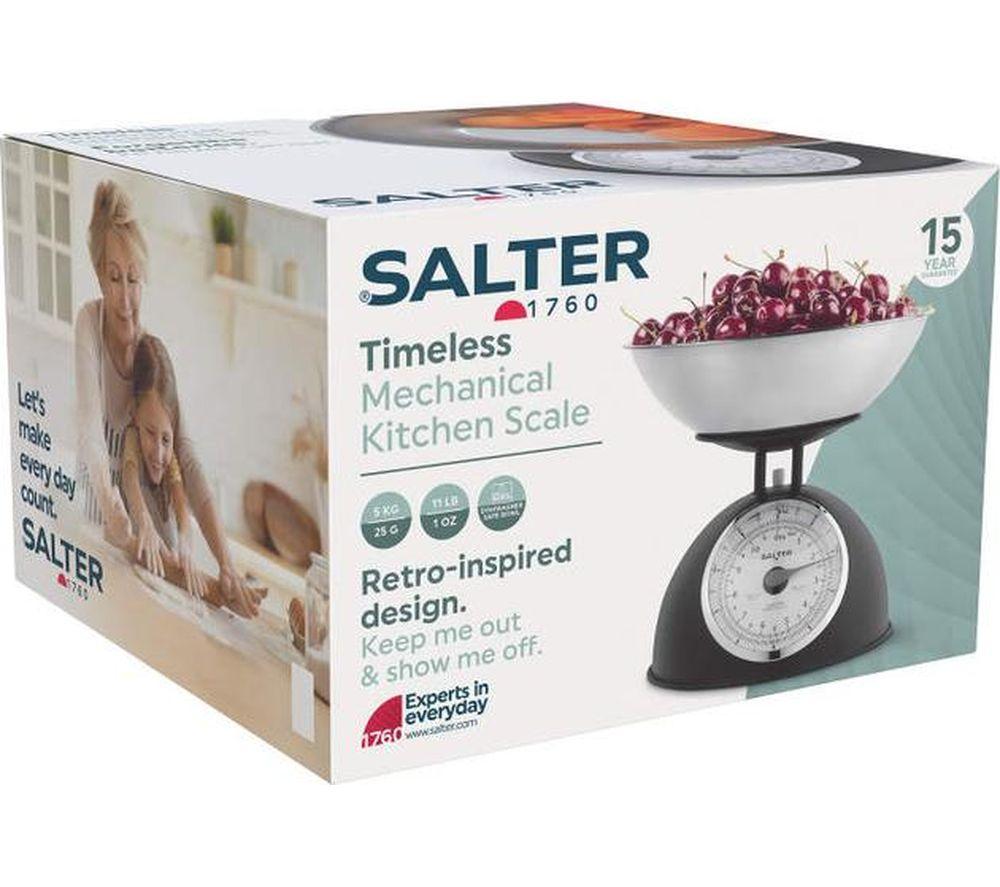 SALTER Timeless Mechanical Kitchen Scale 2L - Black image number 2 of 4