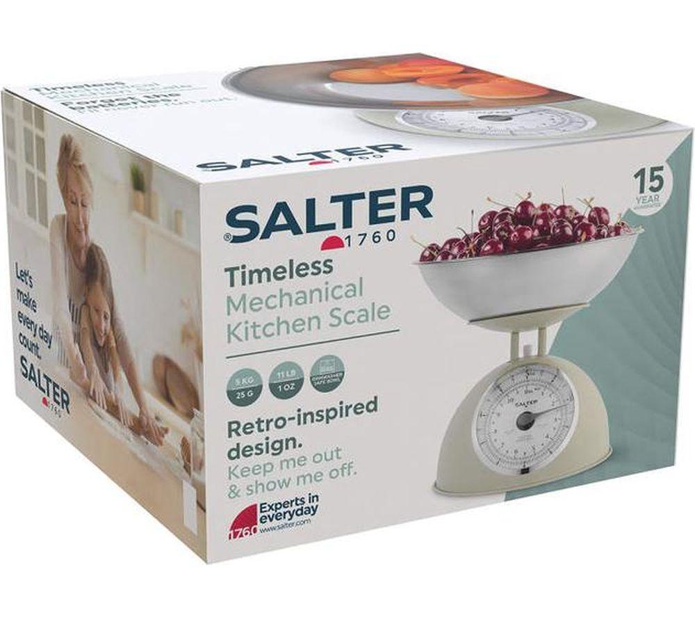 SALTER Timeless Mechanical Kitchen Scale - Cream image number 3 of 4