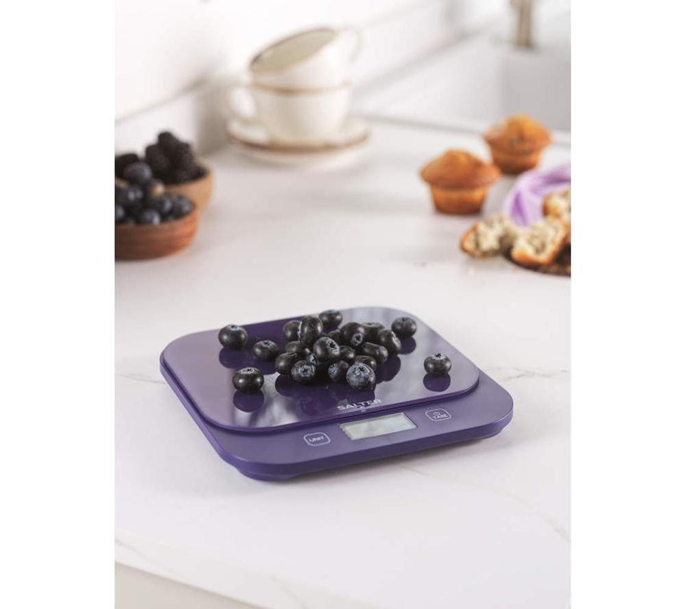 SALTER British Bakes Digital Kitchen Scales - Purple image number 6 of 8