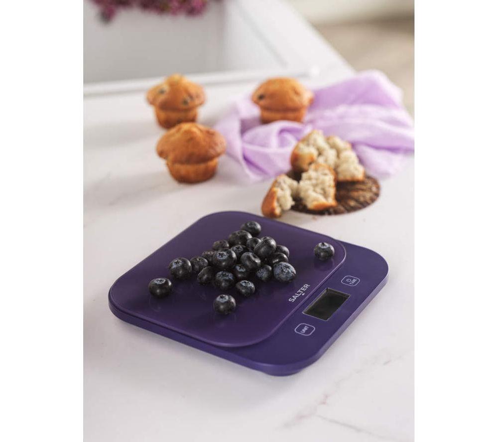 SALTER British Bakes Digital Kitchen Scales - Purple image number 7 of 8