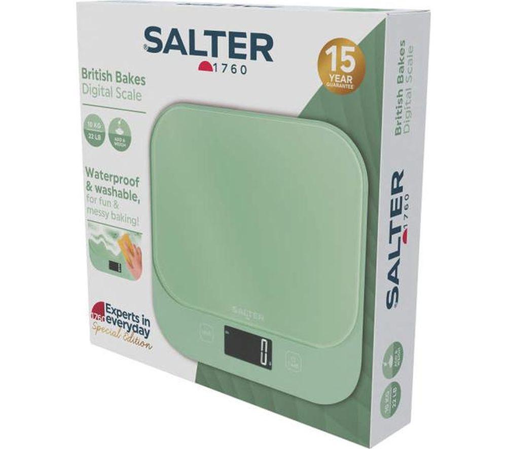 SALTER British Bakes Digital Kitchen Scales - Green image number 2 of 6