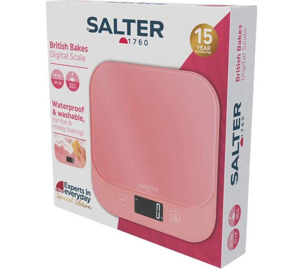 SALTER British Bakes Digital Kitchen Scales - Pink image number 3 of 6