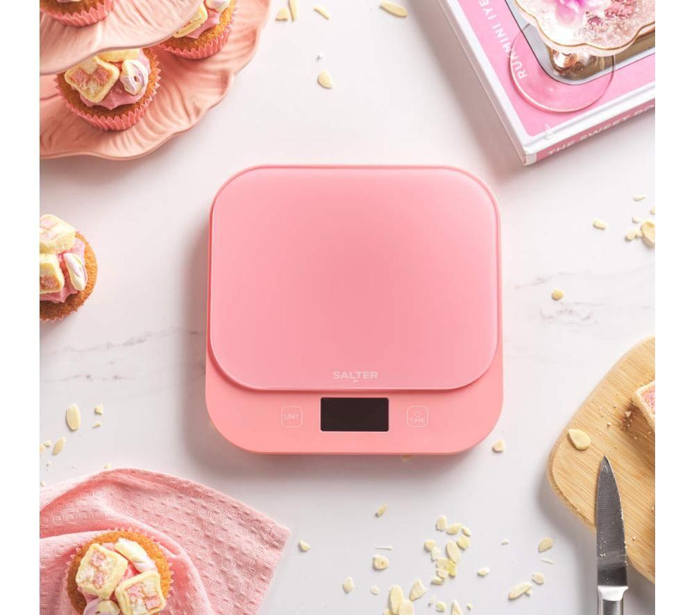 SALTER British Bakes Digital Kitchen Scales - Pink image number 4 of 6
