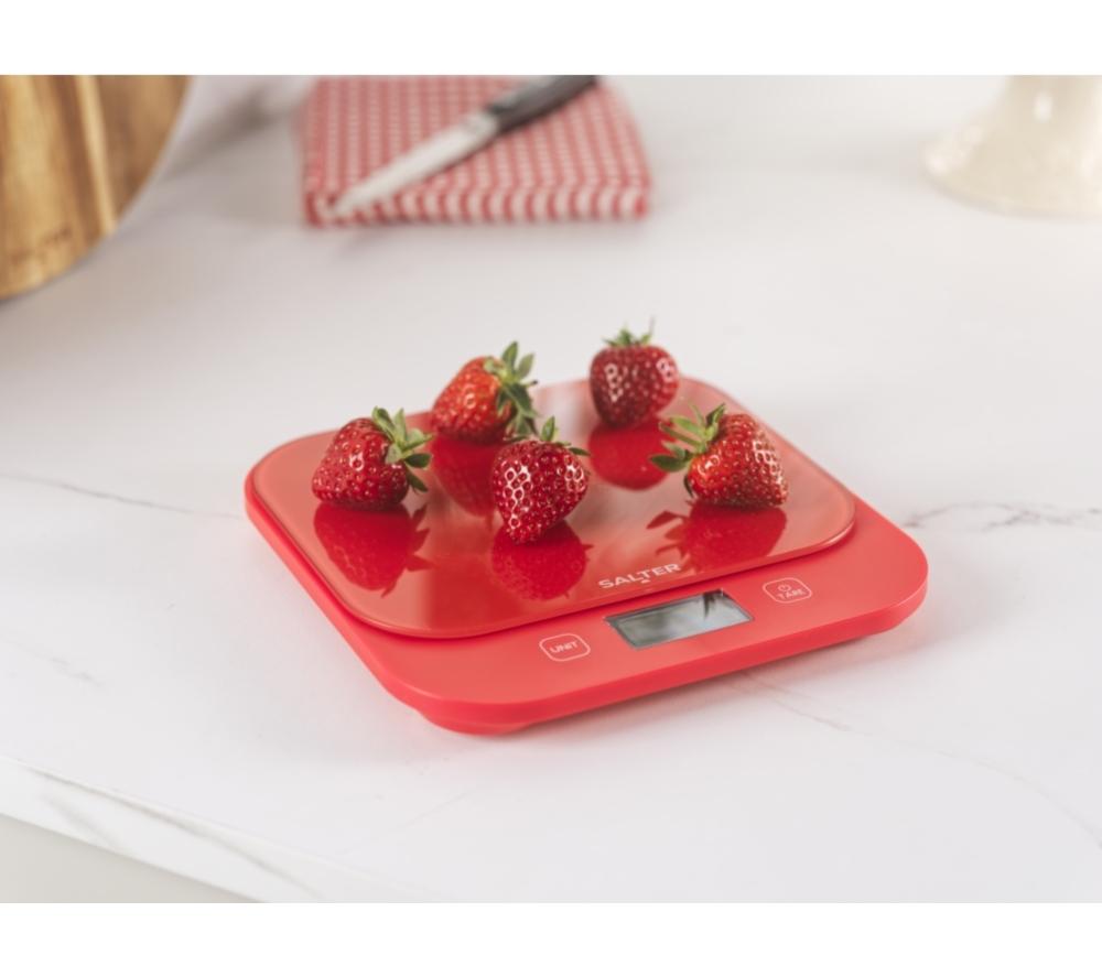 SALTER British Bakes Digital Kitchen Scales - Red image number 3 of 8