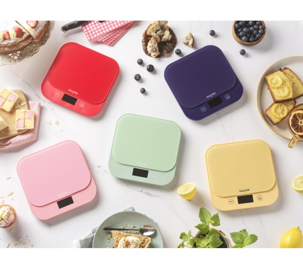 SALTER British Bakes Digital Kitchen Scales - Red image number 4 of 8