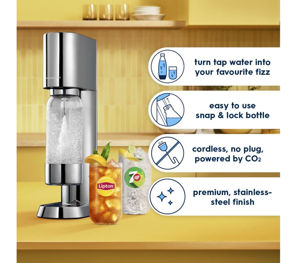 SODASTREAM Enso Sparkling Water Maker - Silver image number 2 of 9