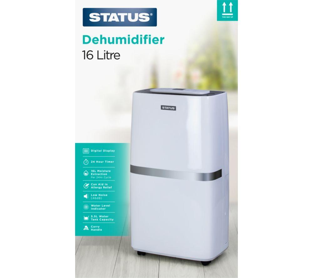 STATUS 16-litre Dehumidifier - White image number 2 of 2