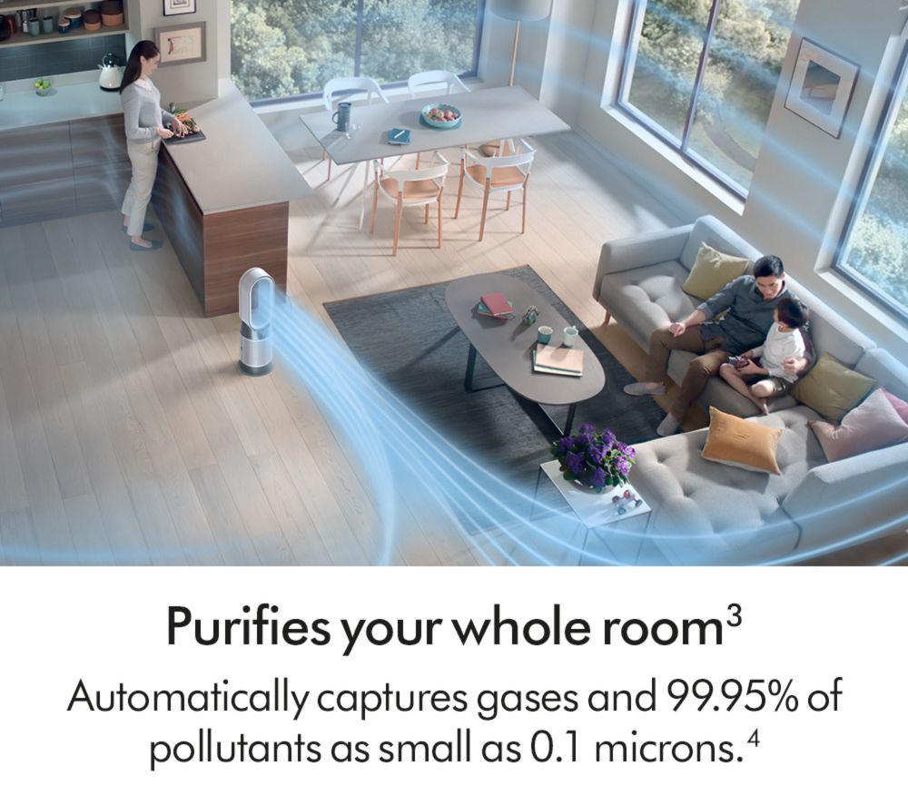 DYSON Purifier Hot+Cool HP1 Smart Fan - White image number 6 of 9