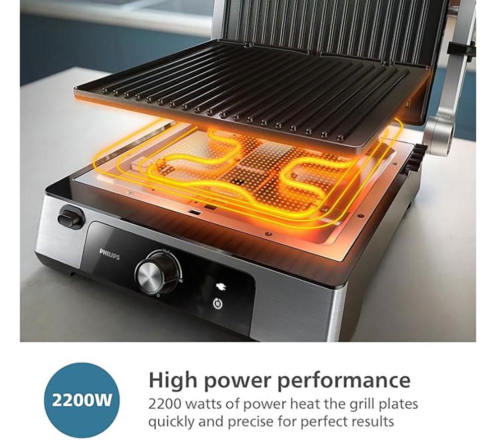 PHILIPS 5000 Series HD6301/90 Contact Grill - Silver image number 3 of 9
