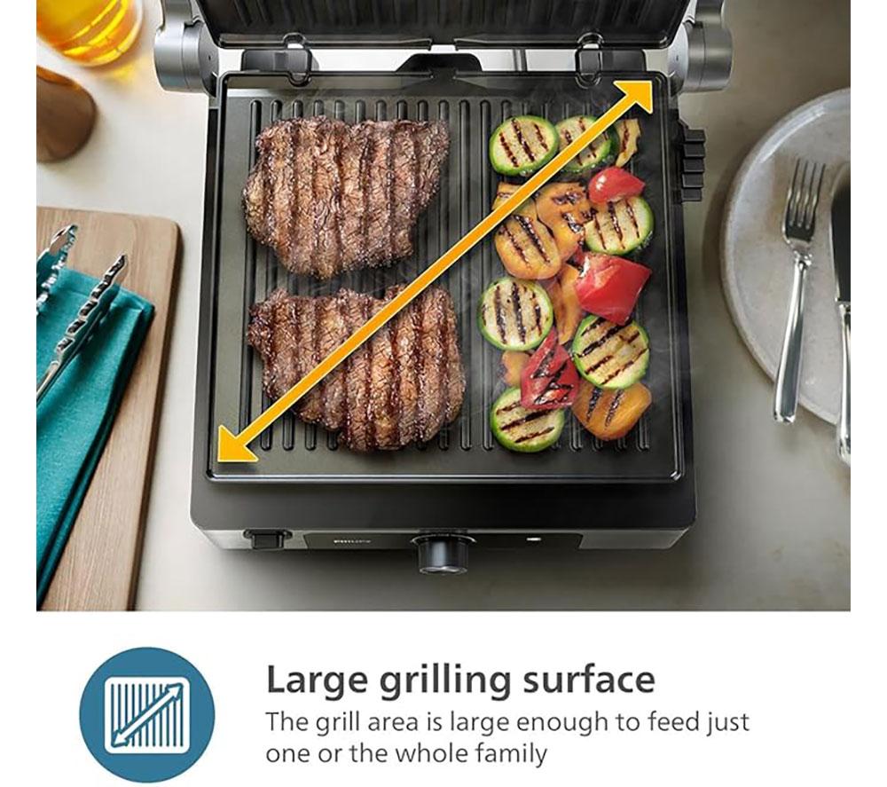 PHILIPS 5000 Series HD6301/90 Contact Grill - Silver image number 4 of 9