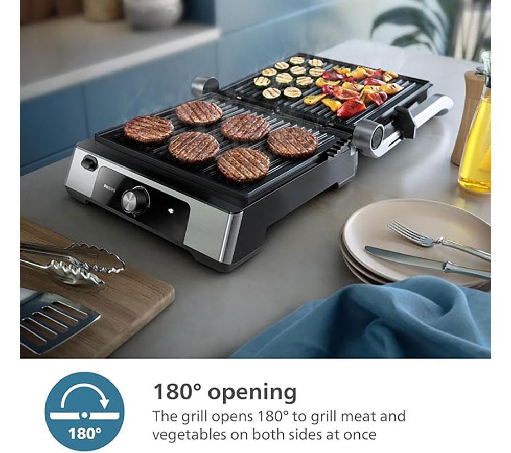 PHILIPS 5000 Series HD6301/90 Contact Grill - Silver image number 5 of 9