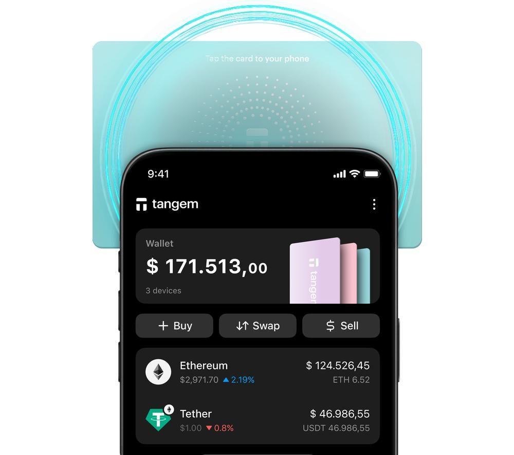 TANGEM Morning Zefir Hardware Crypto Wallet - Pack of 3 image number 5 of 8