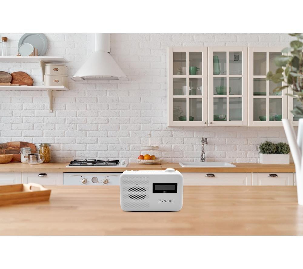 PURE Elan One 2 DAB+/FM Bluetooth Radio - White image number 7 of 8
