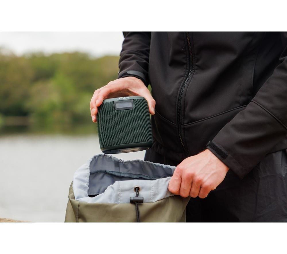 PURE Woodland Mini Portable Bluetooth Speaker - Black image number 4 of 6