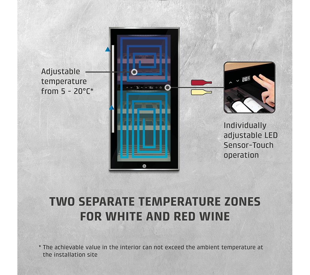 CASO WineComfort 24 Wine Cooler - Black image number 3 of 8