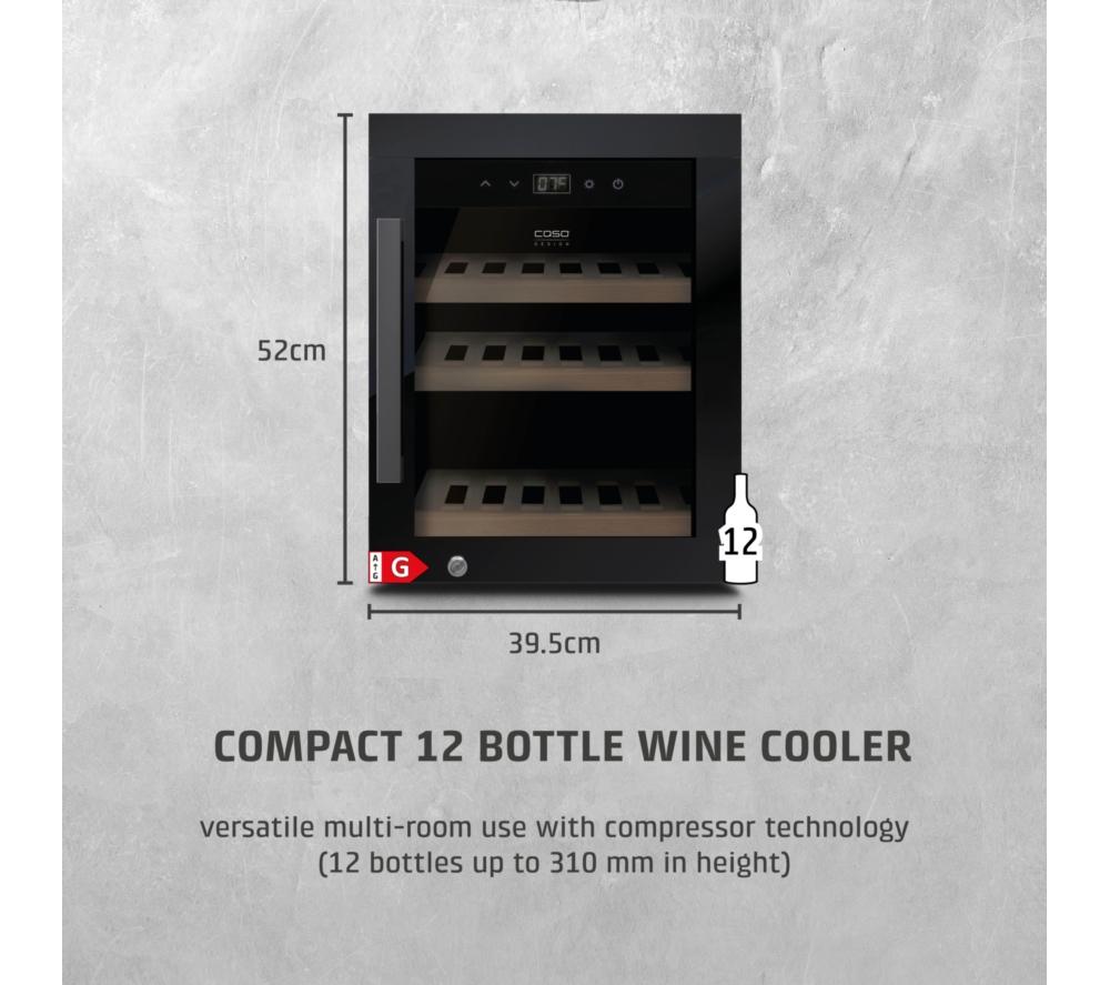 CASO 716 WineExclusive 12 Wine Cooler - Black image number 2 of 8