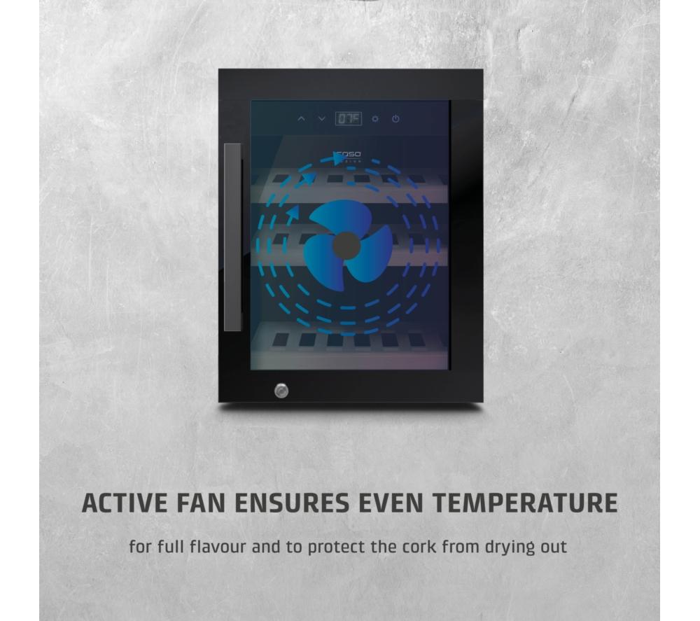 CASO 716 WineExclusive 12 Wine Cooler - Black image number 5 of 8