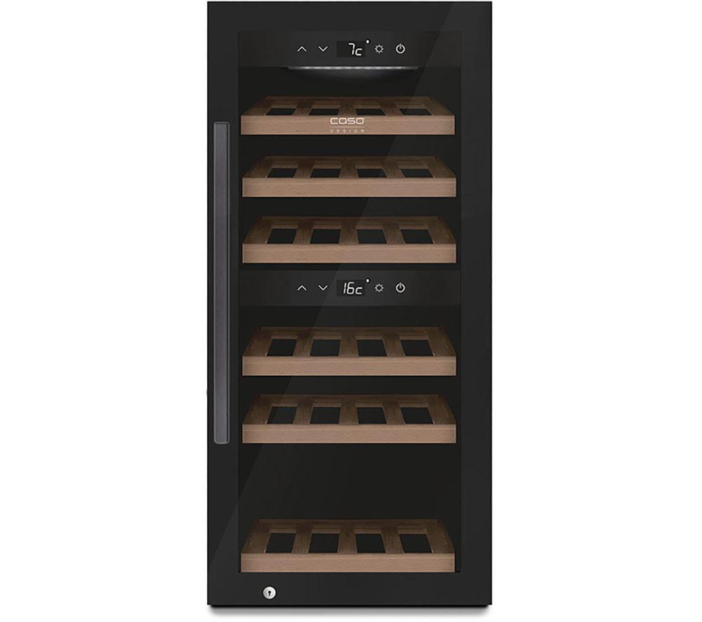 CASO 718 WineExclusive 24 Smart Wine Cooler – Black, Black