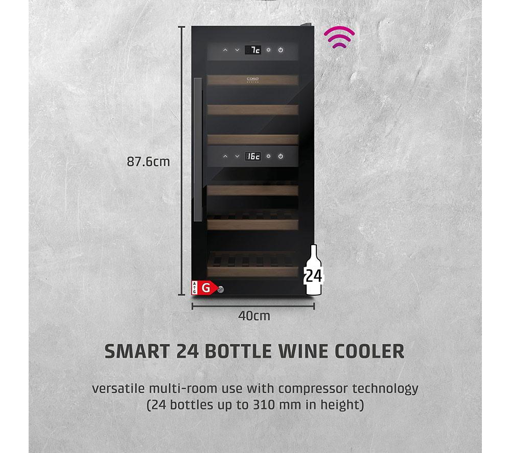 CASO 718 WineExclusive 24 Smart Wine Cooler - Black image number 2 of 7