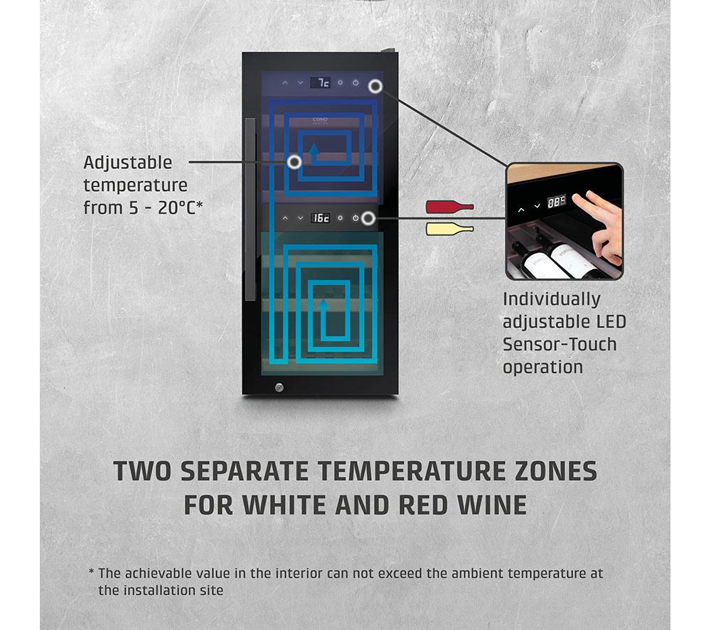 CASO 718 WineExclusive 24 Smart Wine Cooler - Black image number 3 of 7