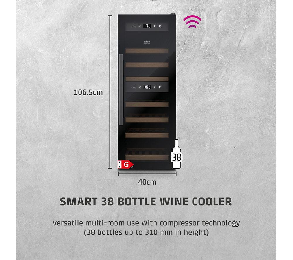 CASO 721 WineExclusive 38 Smart Wine Cooler - Black image number 2 of 7