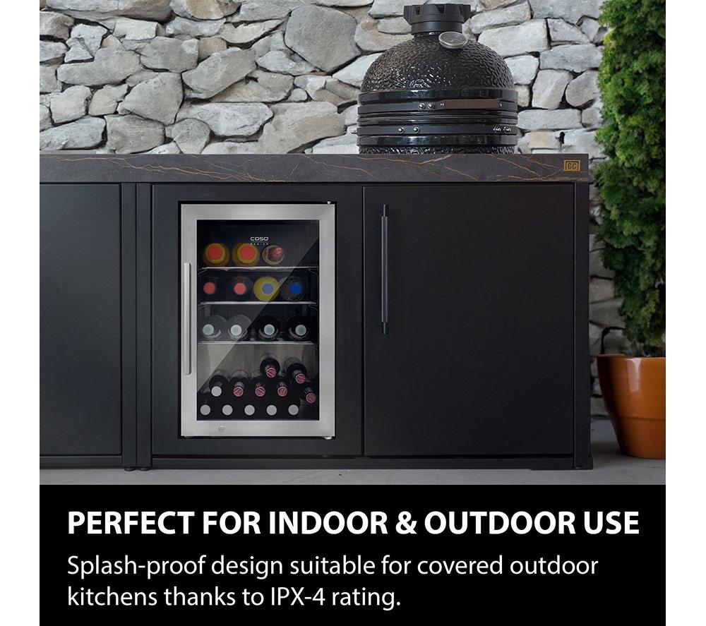 CASO Design Indoor & Outdoor Drinks Cooler - Stainless Steel, Right Door Hinge image number 2 of 7