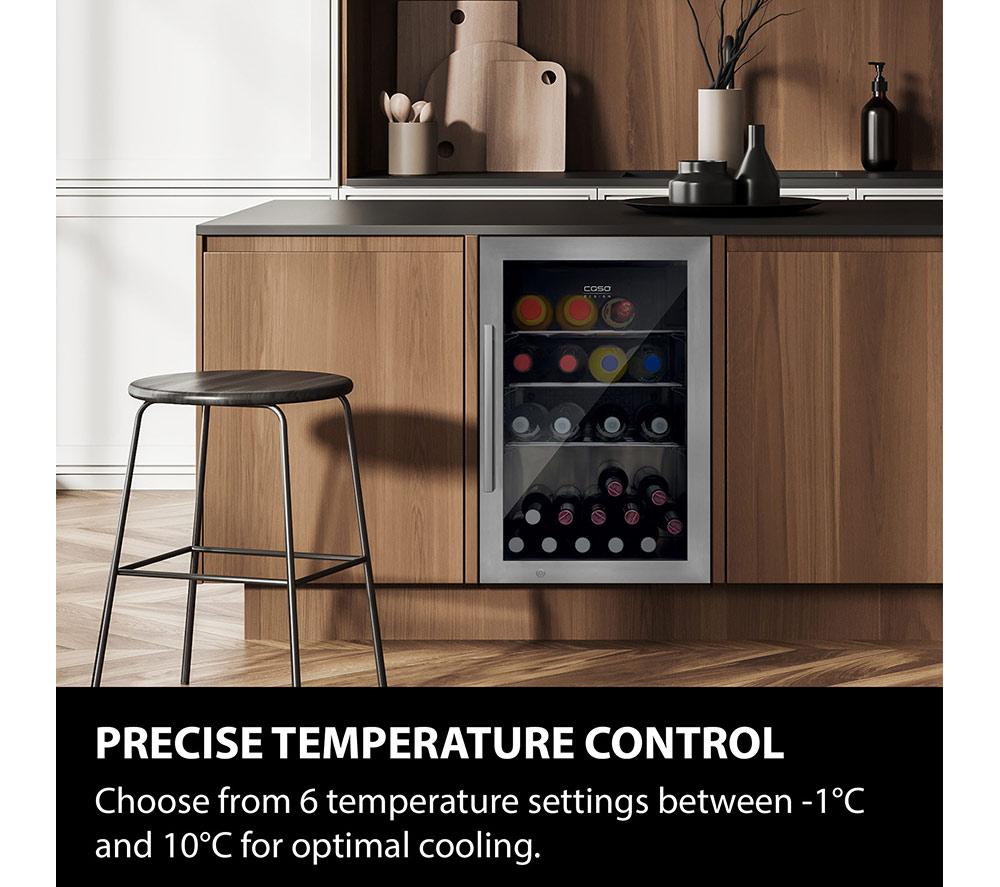 CASO Design Indoor & Outdoor Drinks Cooler - Stainless Steel, Right Door Hinge image number 3 of 7