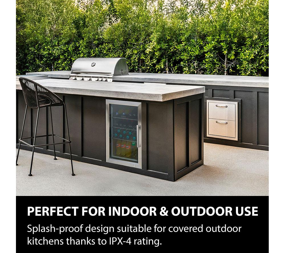 CASO Design Indoor & Outdoor Drinks Cooler - Stainless Steel, Left Door Hinge image number 2 of 7