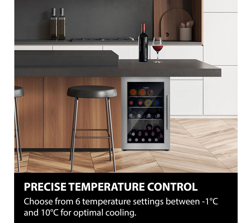 CASO Design Indoor & Outdoor Drinks Cooler - Stainless Steel, Left Door Hinge image number 3 of 7