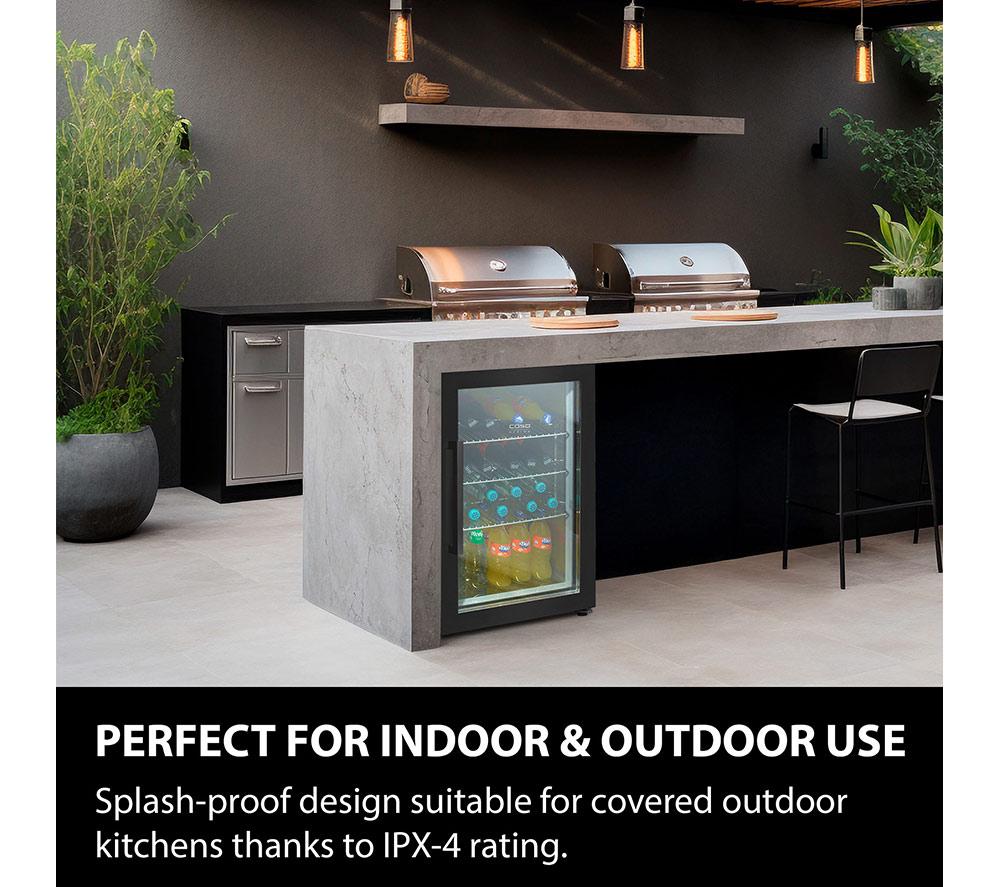 CASO Design Indoor & Outdoor Drinks Cooler - Black, Right Door Hinge image number 2 of 7