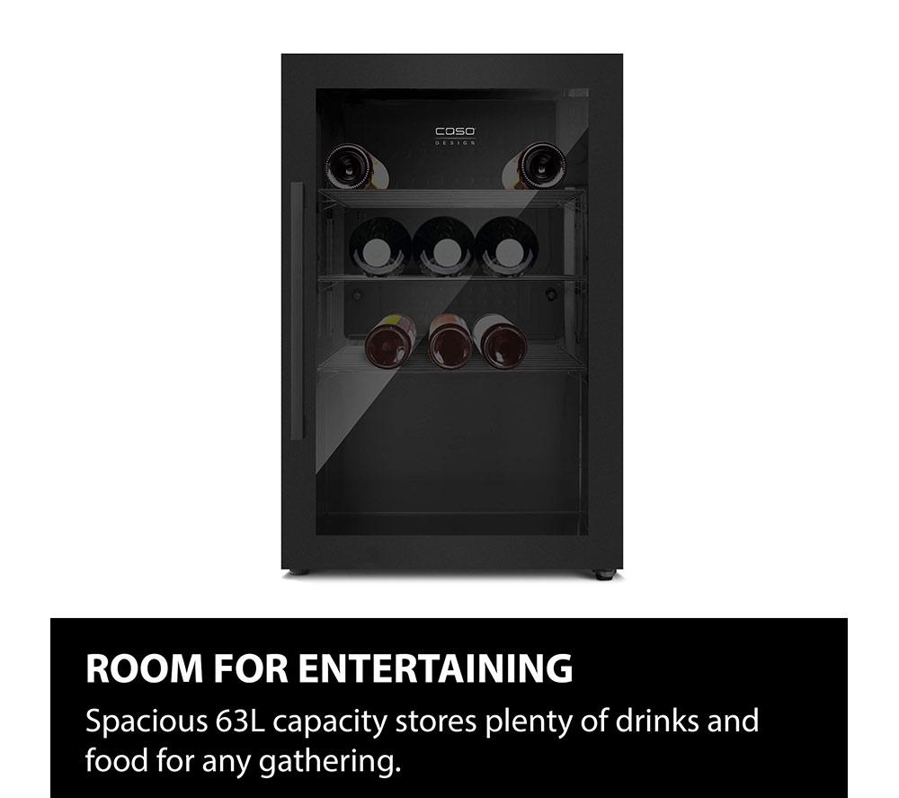 CASO Design Indoor & Outdoor Drinks Cooler - Black, Right Door Hinge image number 4 of 7