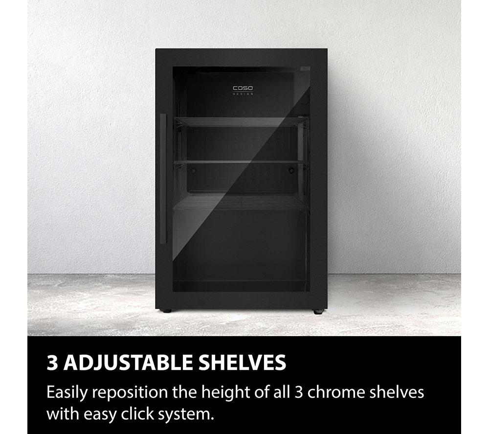 CASO Design Indoor & Outdoor Drinks Cooler - Black, Right Door Hinge image number 6 of 7