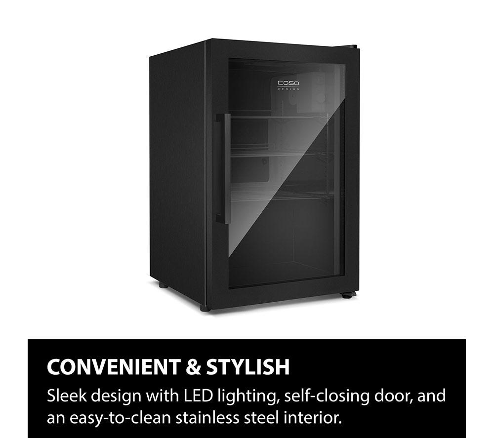 CASO Design Indoor & Outdoor Drinks Cooler - Black, Right Door Hinge image number 7 of 7