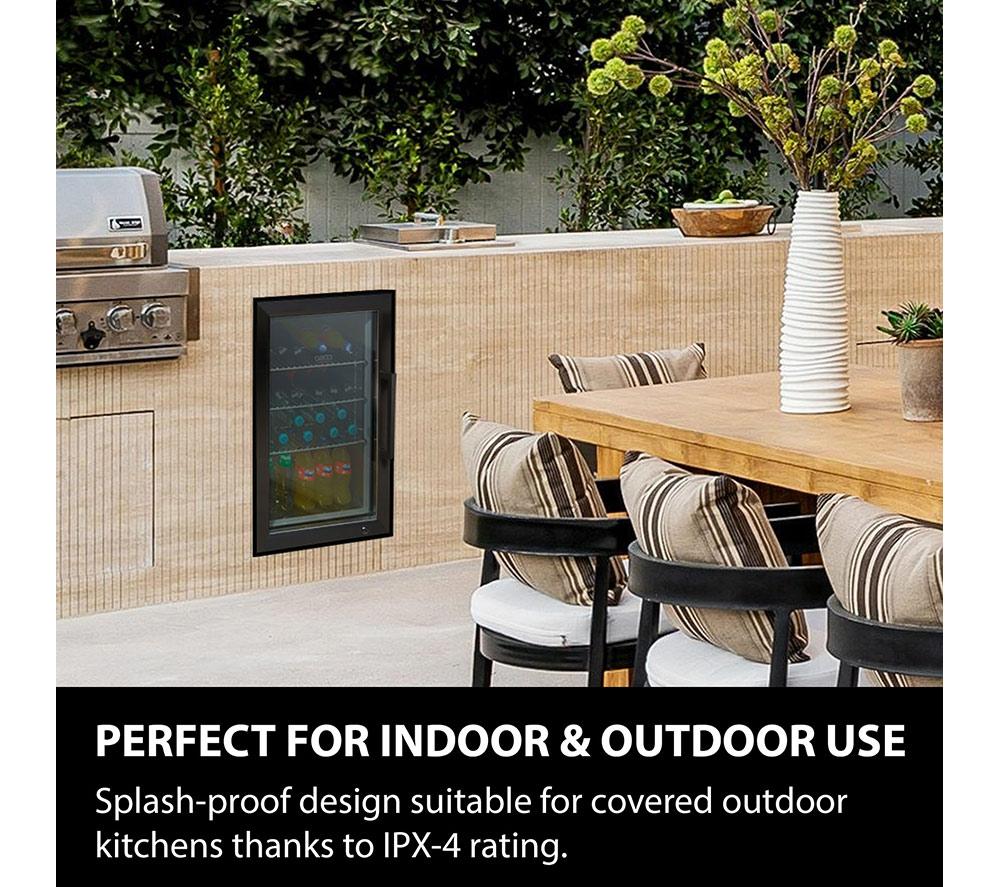 CASO Design Indoor & Outdoor Drinks Cooler - Black, Left Door Hinge image number 2 of 7