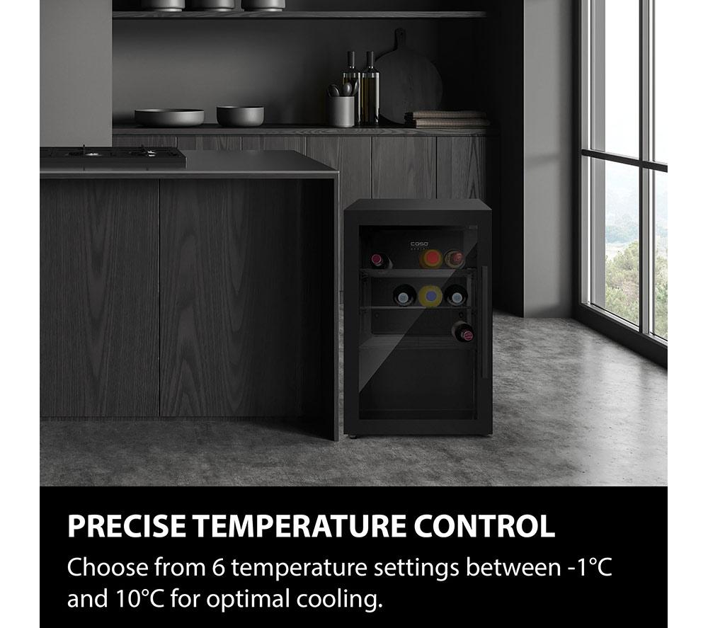 CASO Design Indoor & Outdoor Drinks Cooler - Black, Left Door Hinge image number 3 of 7