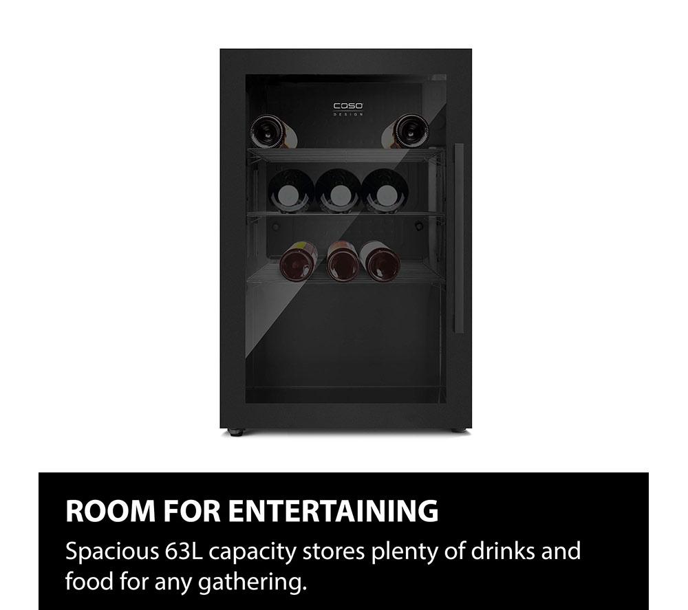 CASO Design Indoor & Outdoor Drinks Cooler - Black, Left Door Hinge image number 4 of 7