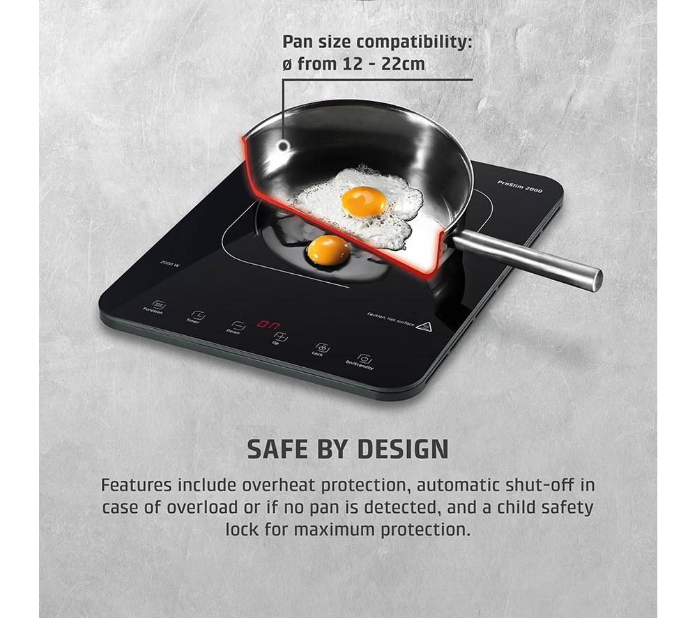 CASO ProSlim 2000 Single Induction Hot Plate - Black image number 6 of 8
