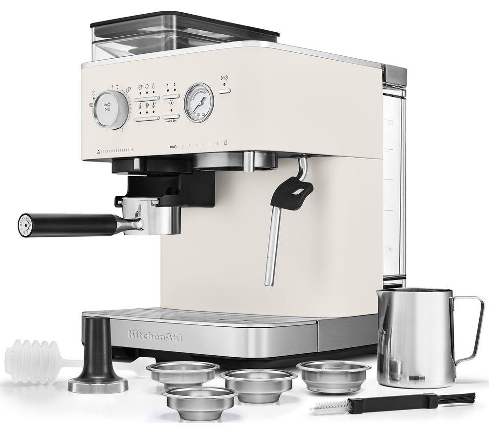 KITCHENAID 5KES6551BJPL Bean to Cup Espresso Machine - Porcelain White image number 3 of 8