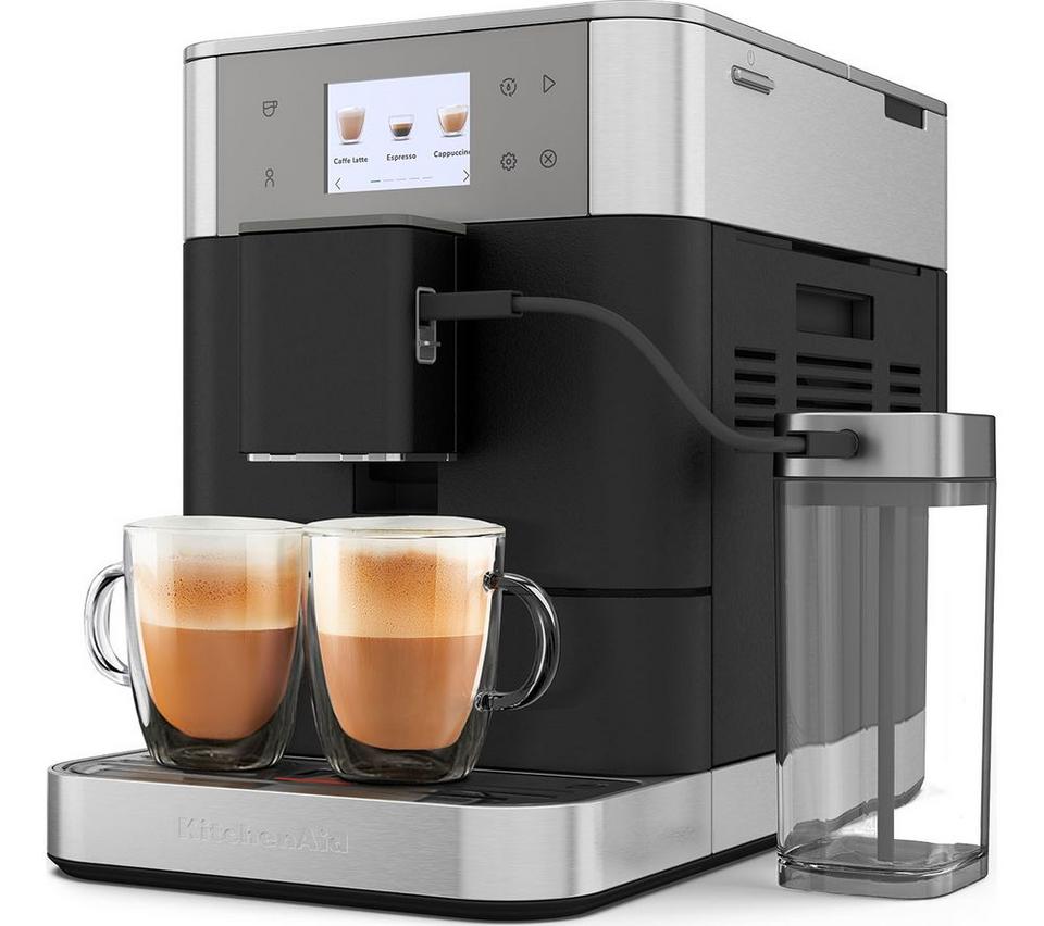 KITCHENAID KF7 Bean to Cup Coffee Machine - Cast Iron Black