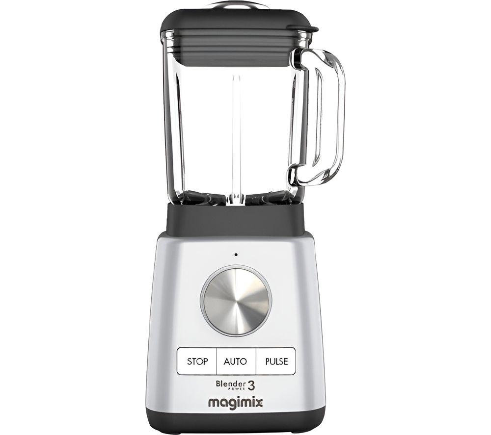 MAGIMIX Power 3 Blender - Satin, Black,Silver/Grey