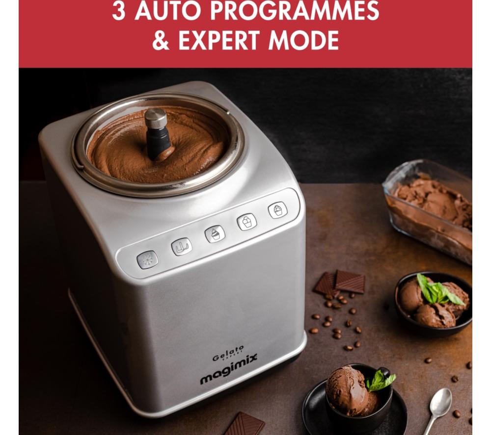 MAGIMIX Gelato Expert Ice Cream & Frozen Dessert Maker - Silver image number 5 of 8