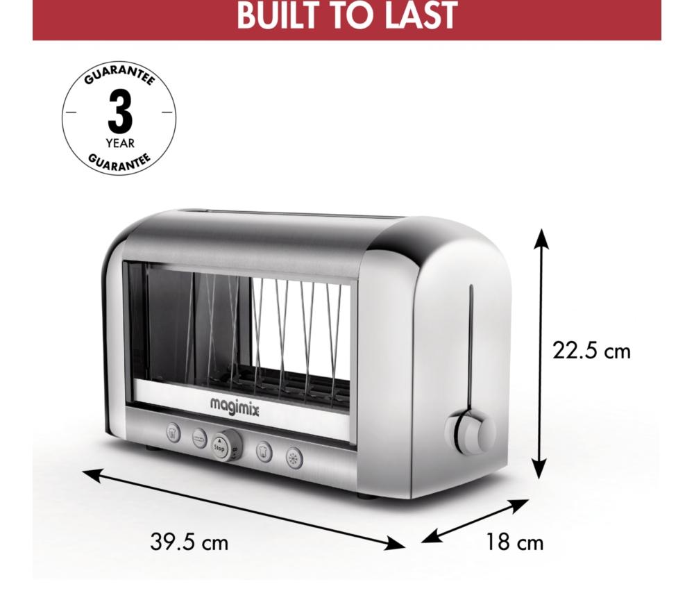 MAGIMIX Vision 2-Slice Toaster - Silver image number 2 of 9