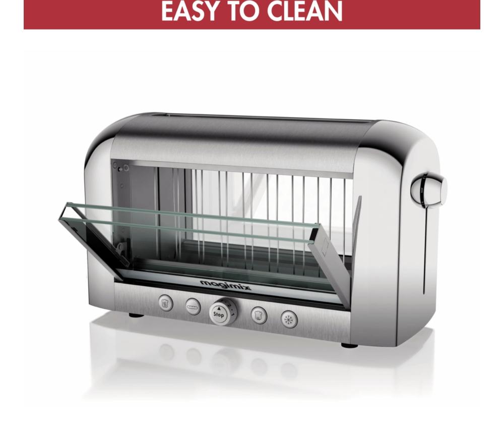 MAGIMIX Vision 2-Slice Toaster - Silver image number 8 of 9