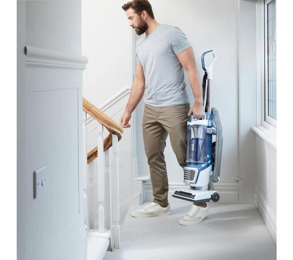 VACMASTER Respira Pet UC0413EUK Bagless Upright Vacuum Cleaner - White & Blue image number 8 of 13