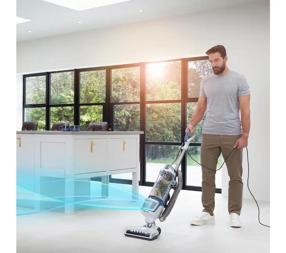 VACMASTER Respira Pet UC0413EUK Bagless Upright Vacuum Cleaner - White & Blue image number 9 of 13