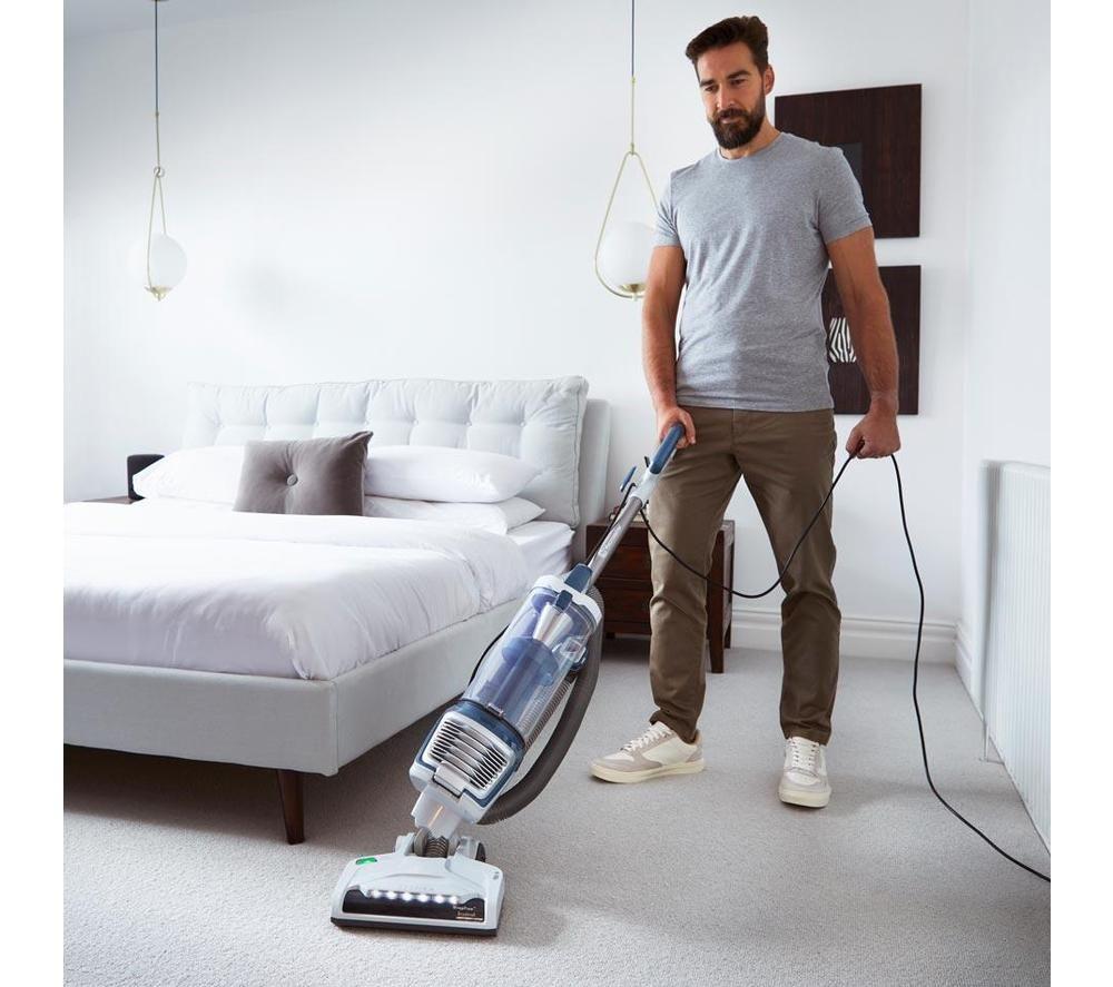 VACMASTER Respira Pet UC0413EUK Bagless Upright Vacuum Cleaner - White & Blue image number 12 of 13