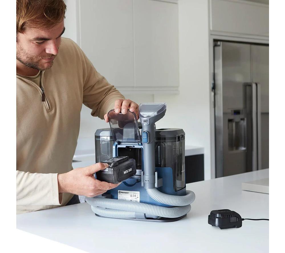 VACMASTER EasyClean Go MX 24V DSCB2402-01 Cordless Carpet Spot Cleaner - Blue image number 2 of 8