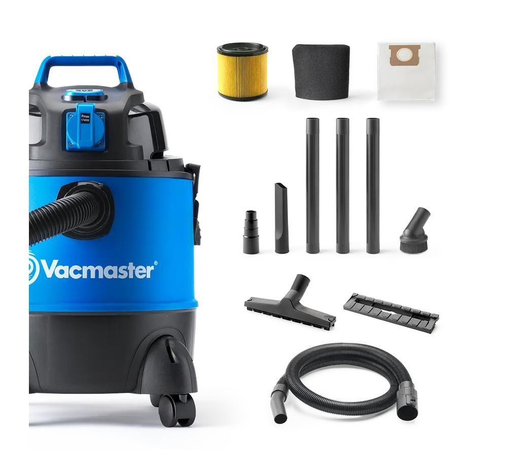 VACMASTER Multi 20 PTO Cylinder Wet & Dry Vacuum Cleaner - Black & Blue image number 2 of 15