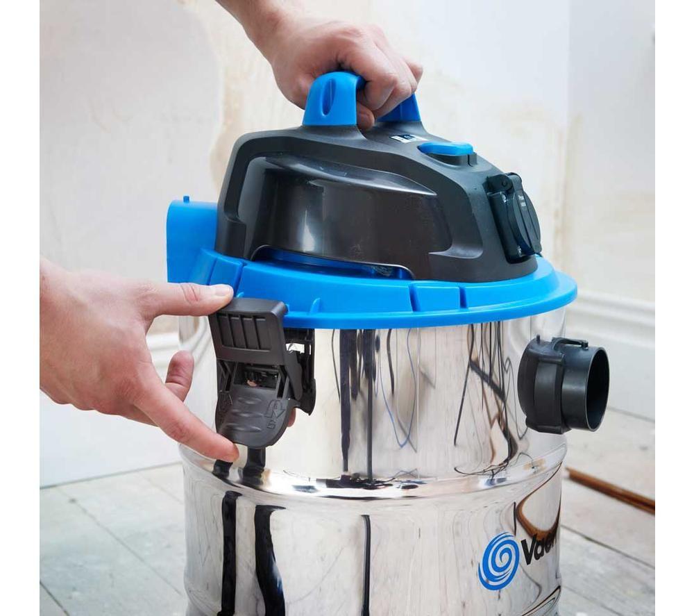VACMASTER Power 30 PTO Cylinder Wet & Dry Vacuum Cleaner - Silver & Black image number 2 of 15